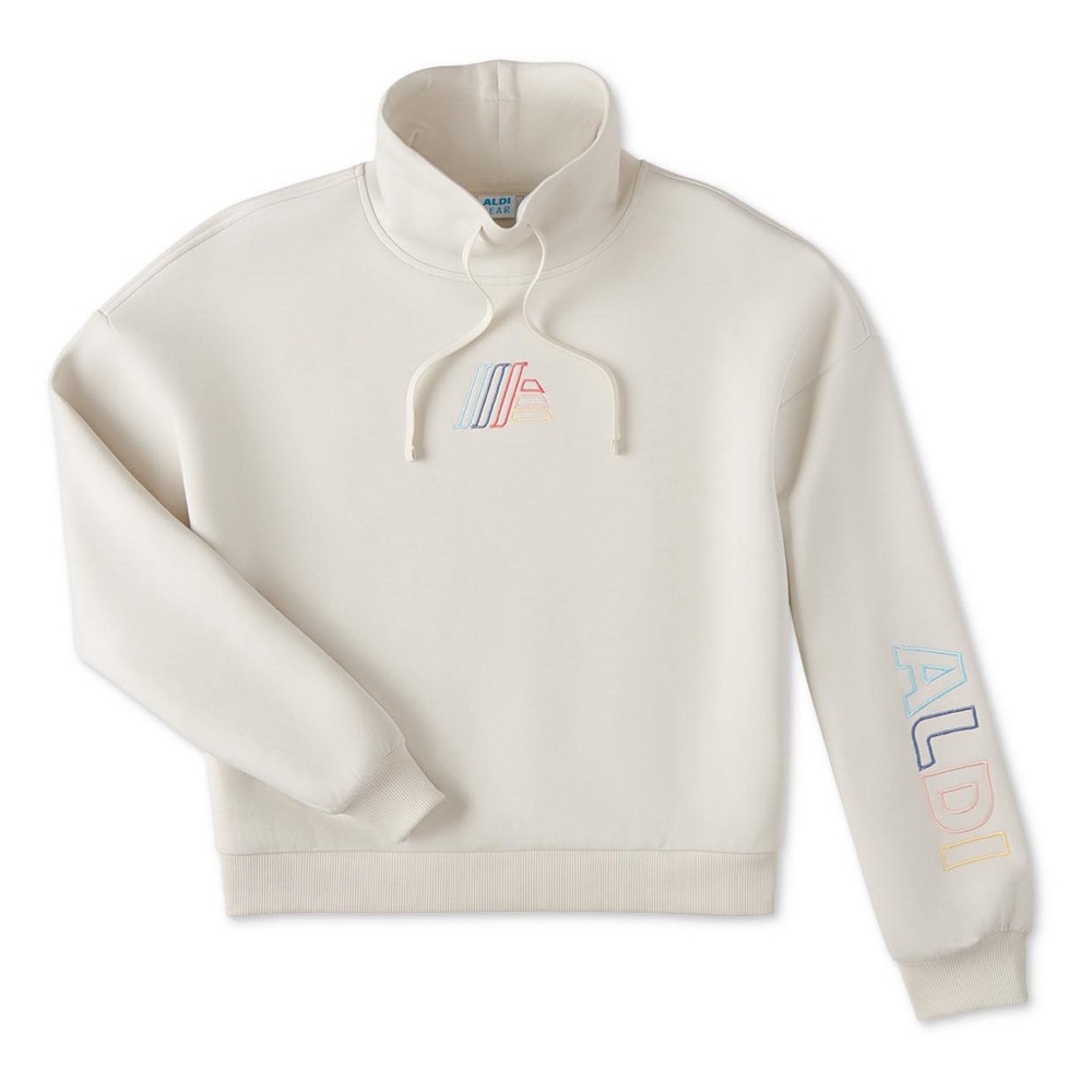 Aldi Cream Turtleneck Sweater for Women